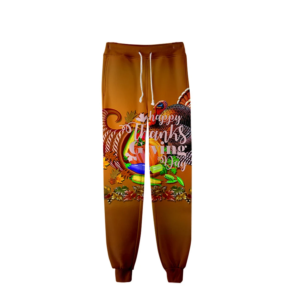 thanksgiving day unisex Sports Pants Trousers Fashion Popular Trend Comfortable Casual Pants