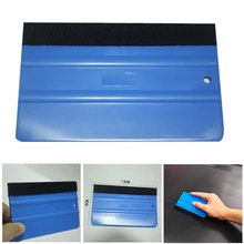 1 шт., инструменты для виниловой оберточной пленки для автомобиля, синий скребок, скребок с войлочным краем, размер 13 см* 8 см, наклейки для автомобиля, аксессуары