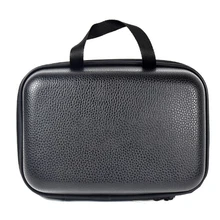 Износостойкая рыболовная сумка на молнии из искусственной кожи черного цвета для хранения удочек, защитная водонепроницаемая сумка