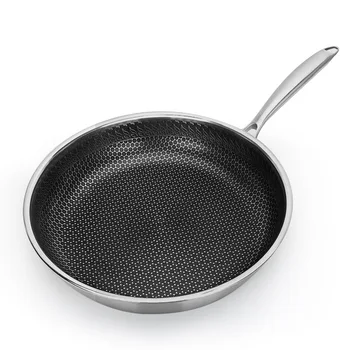 

Use for Home Kitchen or Restaurant-Stainless Steel Skillet - Won'Nonstick Fry Pan - Induction Compatible - Multipurpose Cookware