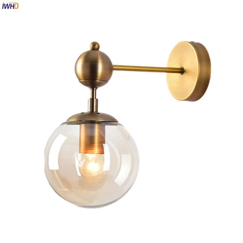 Glass Ball LED Wall Lights Nordic Modern Wandlamp Fixture Sconce Bedroom Bathroom MIrror Light Buitenverlichting Applique Murale (1)