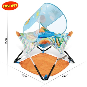 

Baby Walker with Sun Shield, Infant Light Multifunction Go-cart, Kids Camping Hopping Chair Portable Table Hopping, Nursling Gym
