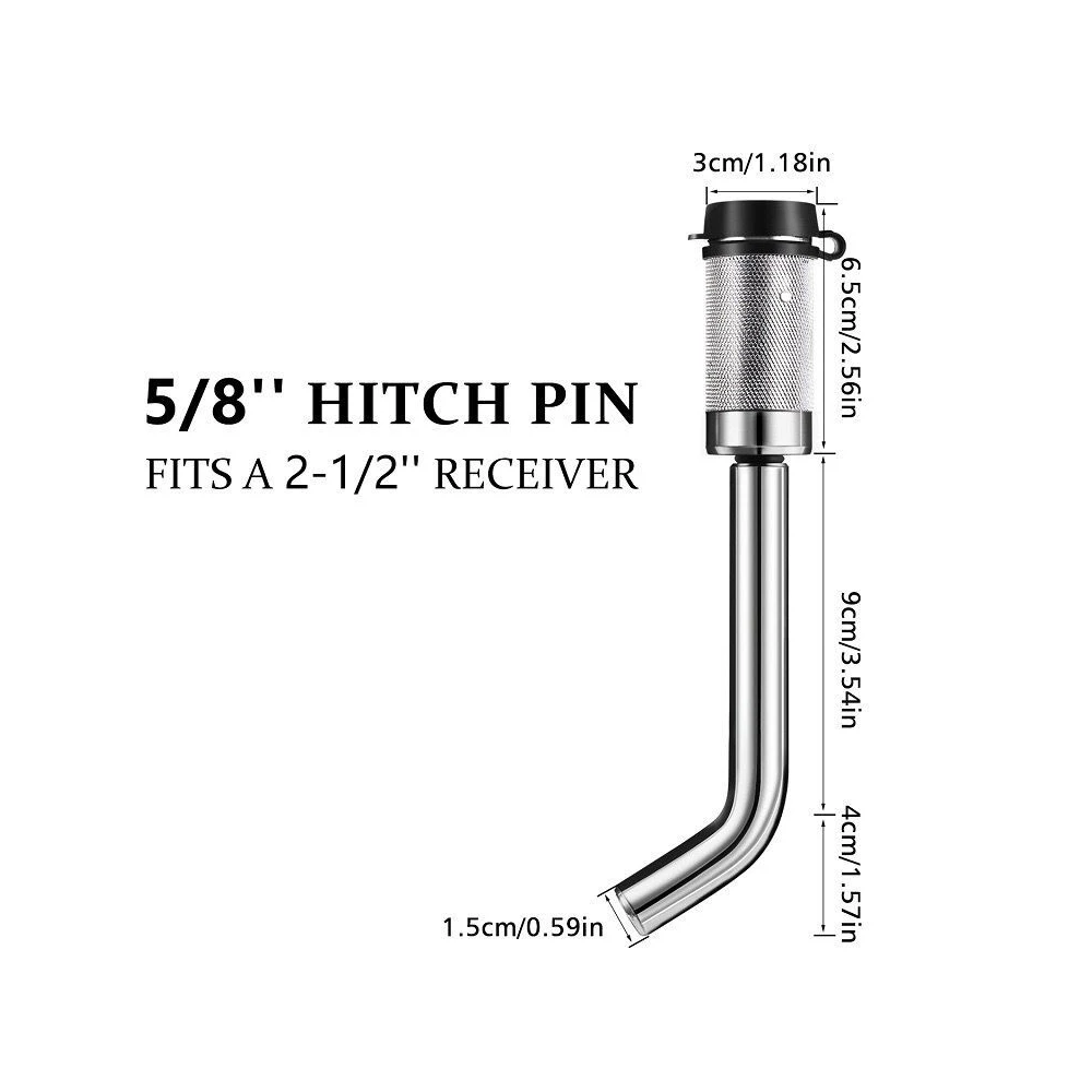 

Waterproof Aluminum alloy Car Accessory Trailer Locking Hitch Pin Towing Bar Car Tow Hook Lock Kit For Trailer