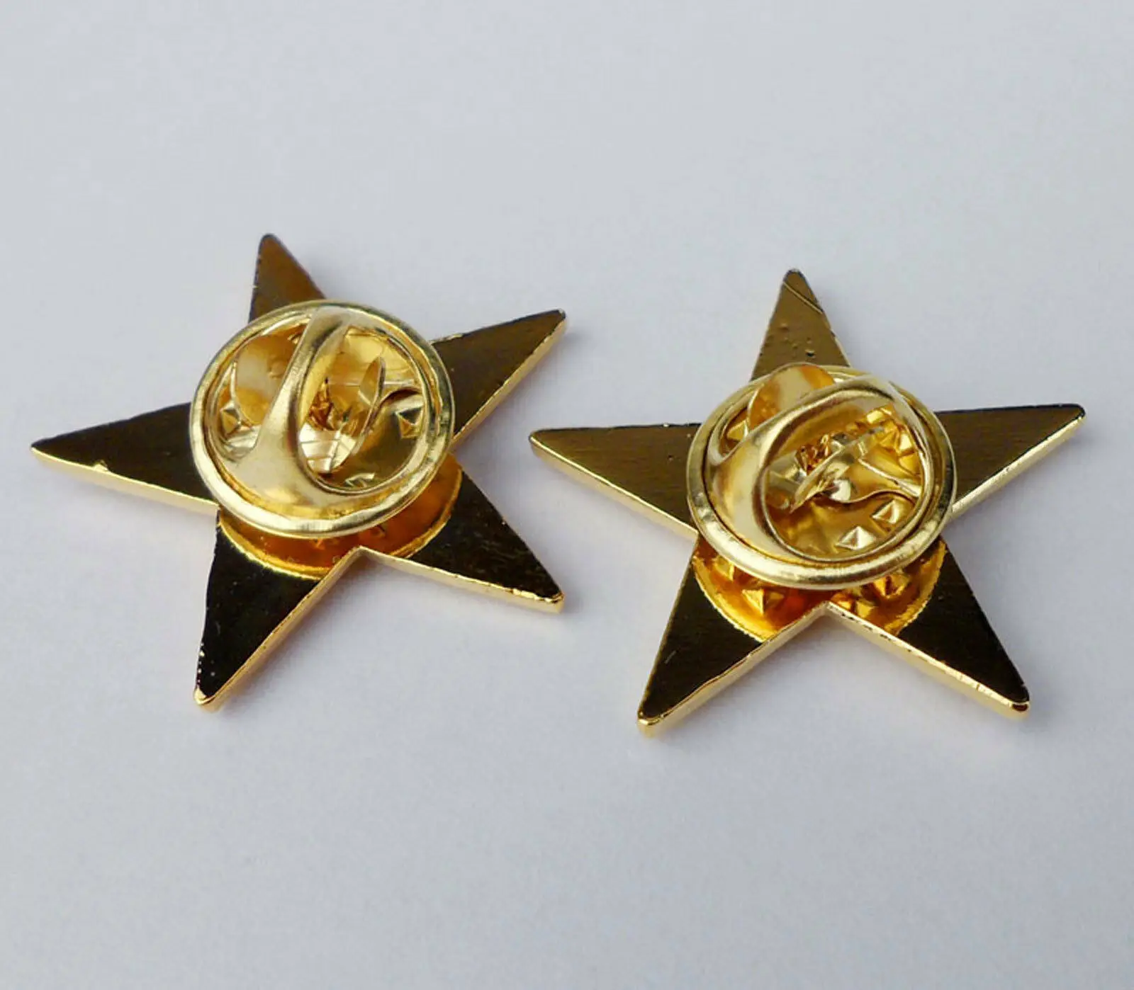 tomwang2012. US Military One Stars General Rank Badge Pin Insignia Golden PAIR-0076