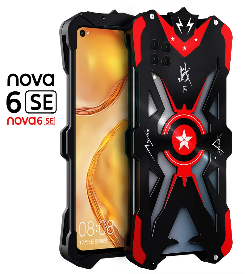 Для huawei Nova 6 ZIMON противоударный сверхпрочный бронированный металлический алюминиевый чехол для телефона для huawei Nova 6 se чехол