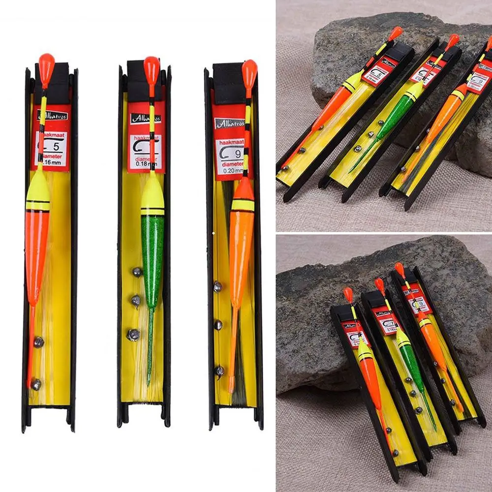 3 unids/lote pesca LÍNEA DE Bobber grupo flotadores de pesca Pesca aparejo China gancho boya flotadores de pesca de Tiple traje Accesorios