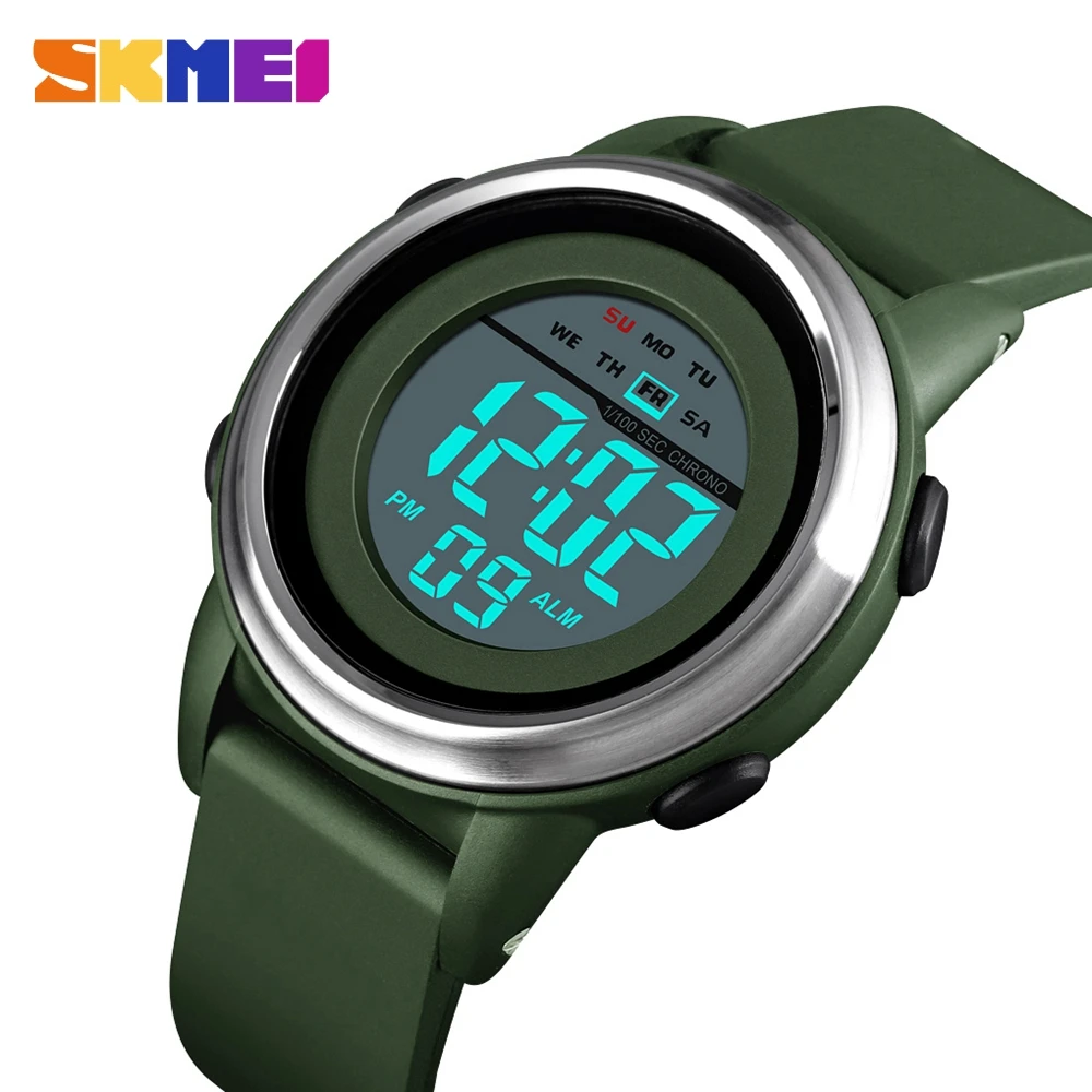 

SKMEI Sport Digital Men Watches Science Fiction Style Touch Screen Operation Waterproof LED Light Alarm Clock montre homme 2020