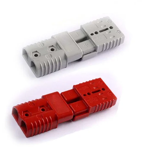 600V 50A gray red SB50 Plug Connector Pole copper Contacts Solar Panels Battery T Handle Anti dust cover with 8 AWG terminal | Автомобили