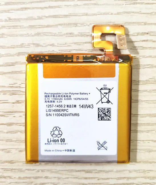 Аккумулятор LIS1499ERPC для телефона Sony Xperia T TL LT30I LT30P LT30H LT30 S36H C2104 C2105 1780