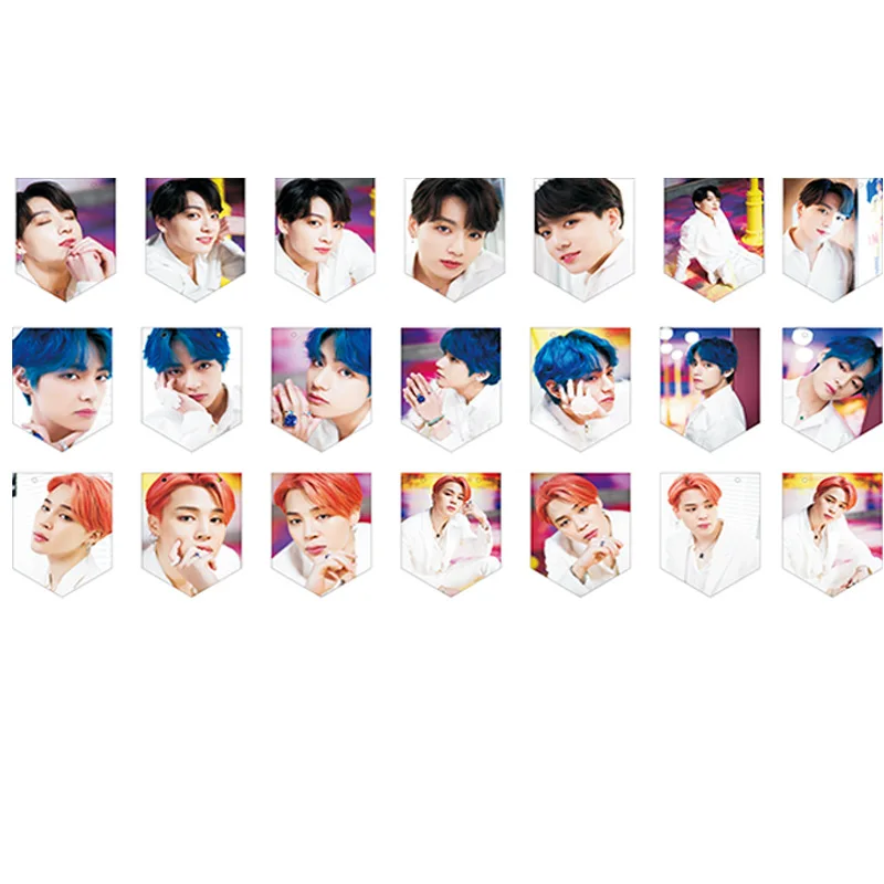 Bts bulletproof Boys альбом MAP_OF_THE_SOUL Persona Стиль Знаменитостей Висячие флажки флаг сопутствующие товары
