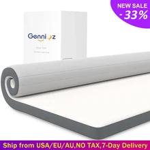 10cm Thickness Gel Memory Foam Mattress Topper with Removable Hypoallergenic Cover High Density Ergonomic Bed Foam Bedroom Pad