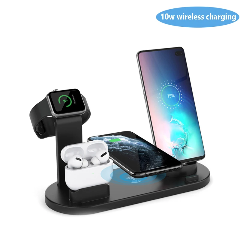 Беспроводное зарядное устройство 3 в 1 для Apple Iphone12 11 8 PLUE IWatch гарнитура IQ