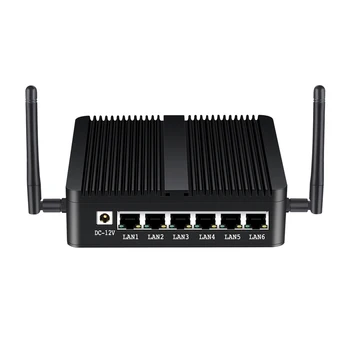 

6*LAN 1000Mbps Intel i211AT Mini PC Celeron J1900 Quad-core Router Firewall Windows 10 Ubuntu HDMI Console Mini Computer