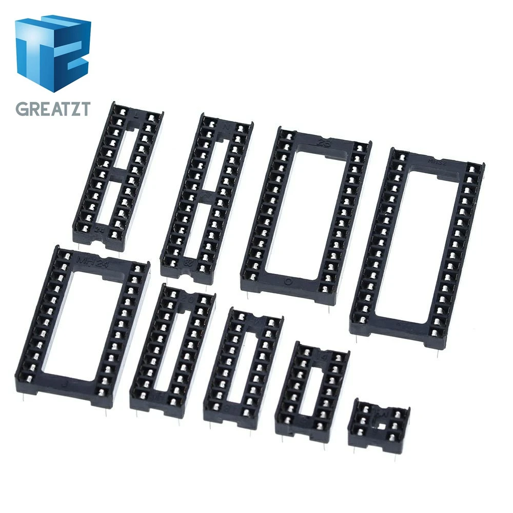 10 шт. IC seat 6P/8 P/14P/16P/18P/20P/24P/28 P DIP адаптер Тип припоя 28 контактный узкий корпус