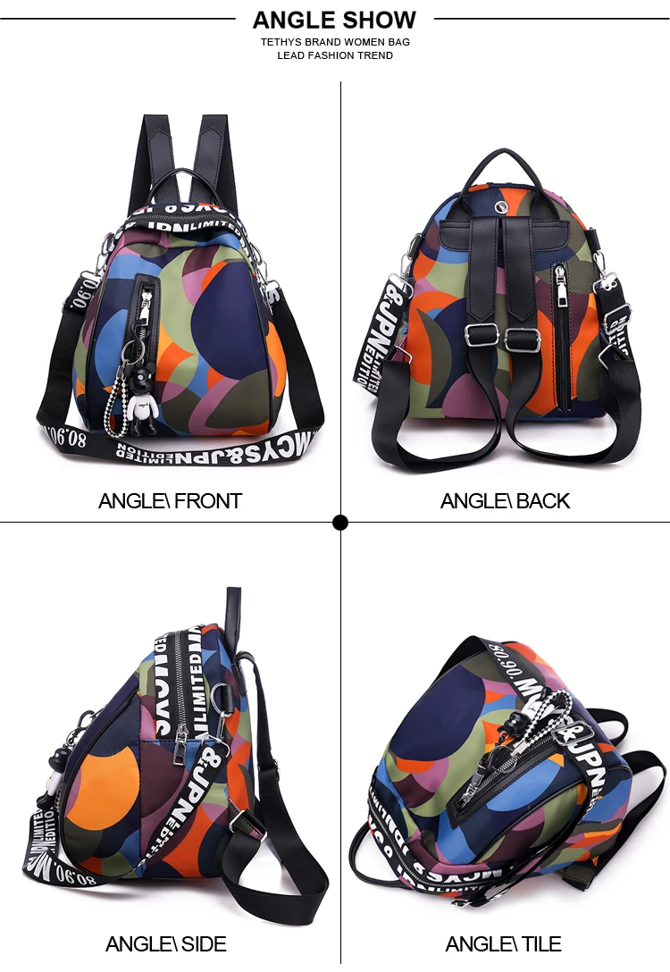 Маленький женский рюкзак, Противоугонный, Оксфорд, женские рюкзаки для девочек-подростков, школьный мини рюкзак, рюкзак для путешествий, Женский школьный рюкзак