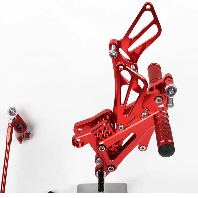 SMOK педаль мотоцикла для Yamaha YZF R1 2007 2008 ЧПУ Rearsets подножки задний тормоз сдвиг регулировочный набор Серебряный черный красный