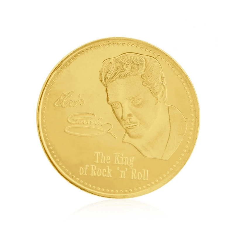 Памятная монета Elvis Presley коллекция искусство подарок BTC Биткойн сплав сувенир Y4UB
