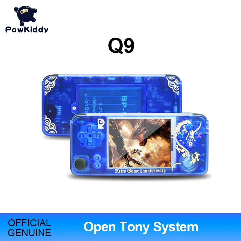 POWKIDDY Q9 Rocker IPS экран Ретро игра Китай Дракон открытая система Тони портативная