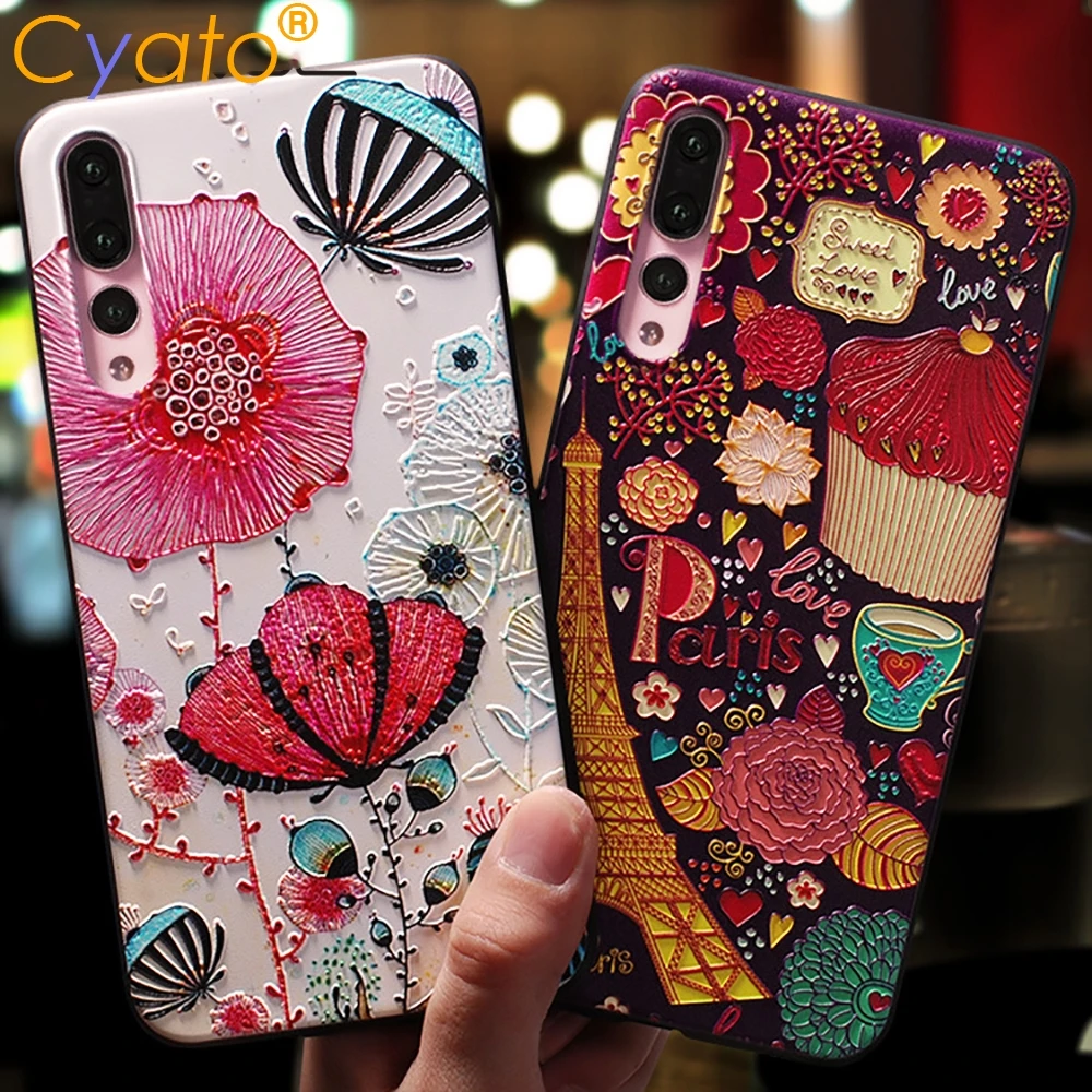 Милый мультяшный чехол для телефона Huawei P20 P10 P9 Lite Pro ультратонкие чехлы из ТПУ Honor 8
