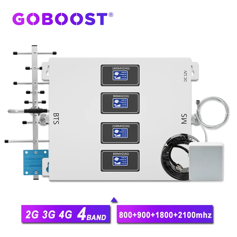 GOBOOST LTE 800 900 1800 2100 mhz 4 band cellular