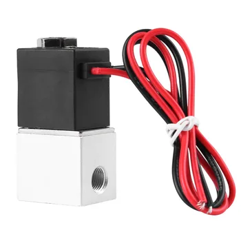 

DC 12V Solenoid Valve 1/4" 1/8" 2 Way Normally Closed Direct-acting Pneumatic Valves for Water Air Gas Hot