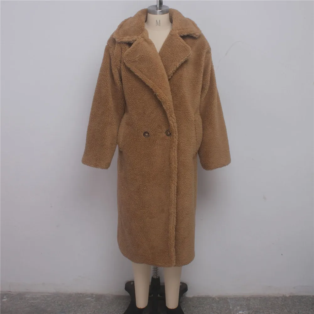 Maoxzon для женщин Модное теплое толстое пальто для женщин осень-зима длинным рукавом Свободные парки, зимняя одежда для детей с плюшевой подкладкой пальто XXL