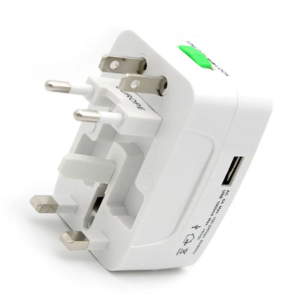

Electric Plug Power Socket Adapter International Travel Adapter Universal Travel Socket USB Power Charger Converter EU UK US AU
