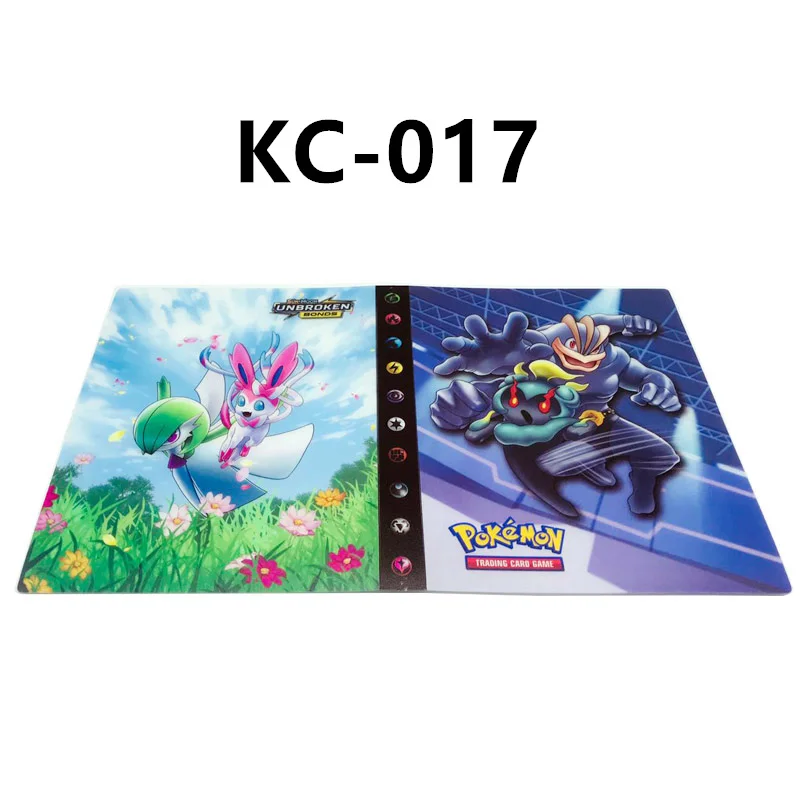 KC-017 240 шт. держатель Альбом 24 стиля Покемон карты Альбом Книга мультфильм аниме карманный монстр игрушка Пикачу для детей подарок - Цвет: KC-017