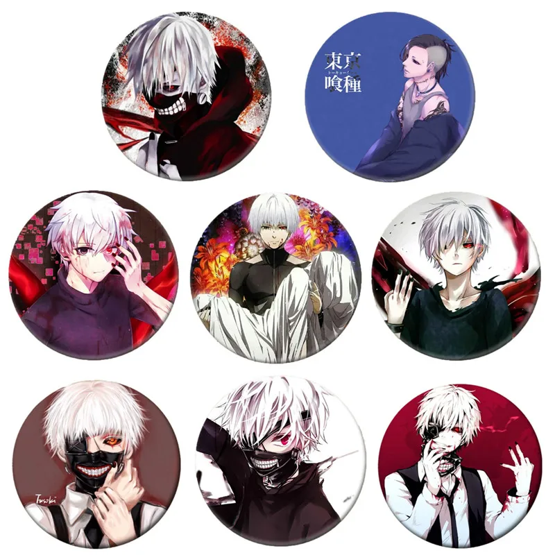 Anime Tokyo Ghoul Brooch Pin Badge Accessories For Clothes Backpack Decoration Children's gift B037
