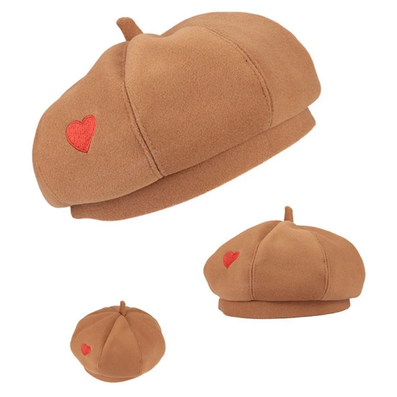 Beret Cap Lady Spring Winter Berets Hat Painter Style Hat Women Vintage Berets Solid Color Caps Female Bonnet Warm Cap