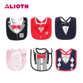 

Alioth JY-2 Waterproof Baby Bibs Newborn Lunch Dinner Feeding Bib Infant Saliva Towel Soft Cotton Baby Stuff for Boys Girls