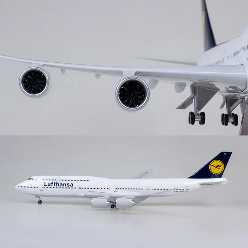 B747 Lufthansa Airplane Model Toy 1/150 Airline 747 Plane Model