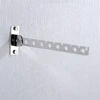 Folding Stainless Steel Wall Mounted Hanger Hook Wardrobe Cloakroom Fold Hanger 6