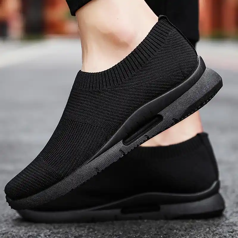 slip on running trainers