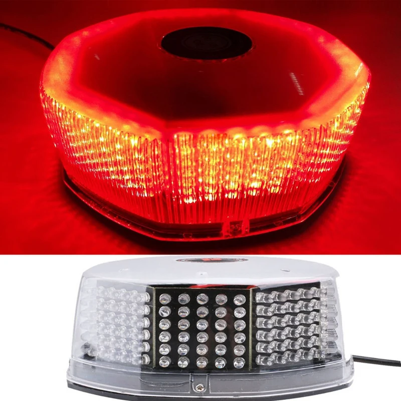 Высокая мощность DC12V 240LED водонепроницаемый автомобильный Магнитный стробоскоп полицейская мигающая сигнальная лампа Маяк аварийный светильник красный