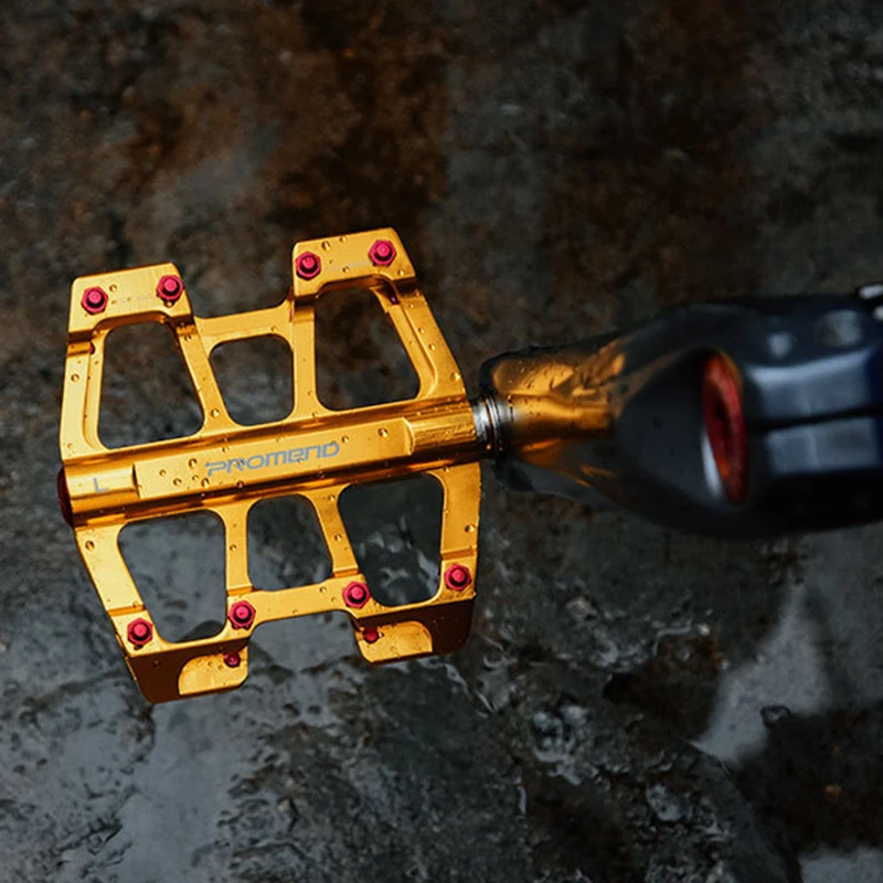 3-Sealed Bearings Bicycle Pedals Lightweight Polishing Aluminium Alloy