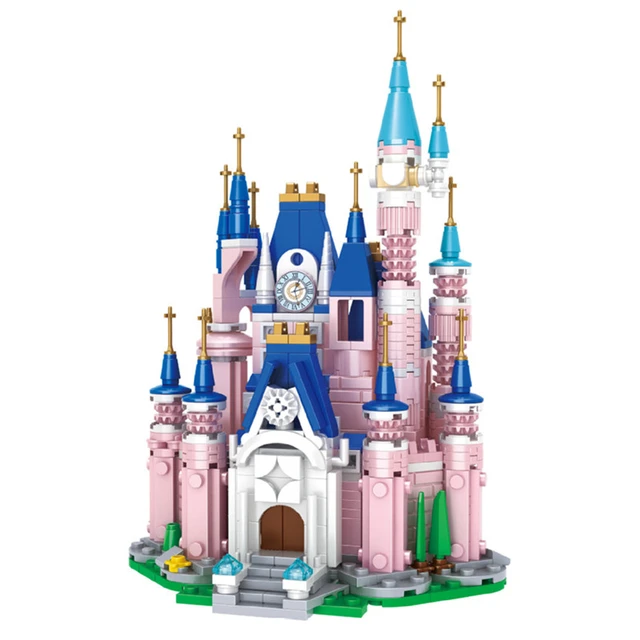 Castillo de princesa de Disneyland para niños y niñas, Kit de bloques de  construcción de casa de muñecas, modelo clásico de película de dibujos  animados, Juguetes _ - AliExpress Mobile