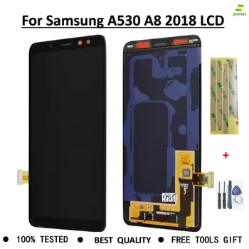 

Screen Super Amoled For Samsung Galaxy A8 2018 A530 LCD Touch Screen Digitizer NEW Display Assembly full parts + free gift