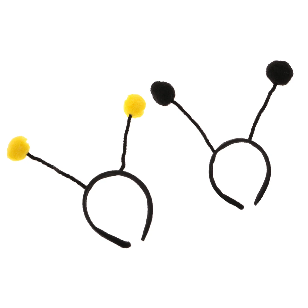2/set  ' Insect Antennae Headband Bumble Bee Ant Alien Costume Hair Accessories For Girls And Women On  Festival Fancy Parties