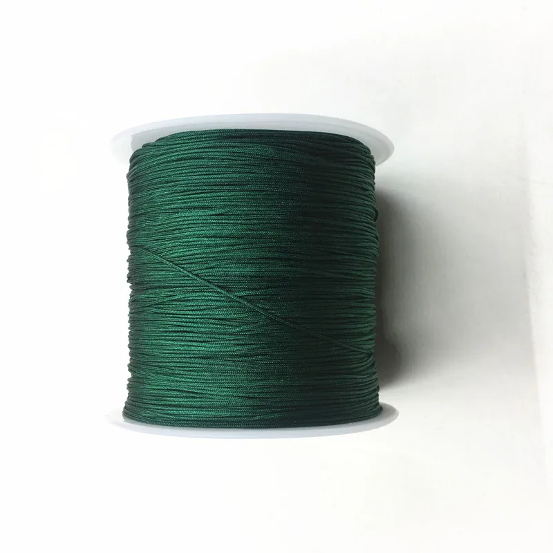 dark green37 Новое поступление! 3 рулона 0,5 мм х 160 м длиной/рулон нейлоновые веревки для ювелирных изделий китайский узел линия Бисероплетение проволока для ювелирных изделий - Цвет: dark green37