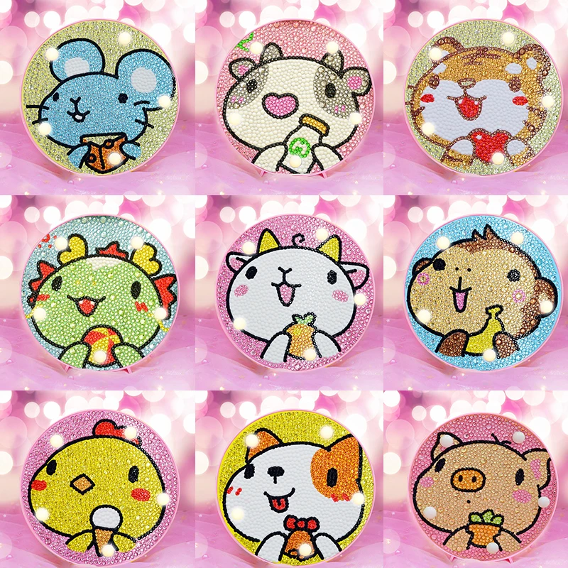 

AZQSD 2019 Diamond Painting Cartoon Kit Diy Diamond Mosaic Animal Embroidery Unfinished Kid Handmade Birthday Gift