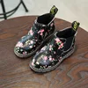 Children Rubber Boots Waterproof Flower Print Girls Toddler Sneakers Kids Leather Snow Boots Non-slip Plush Baby Boy Ankle Boots ► Photo 2/6