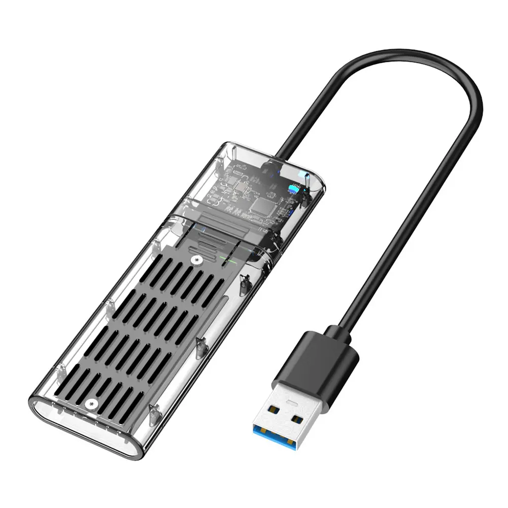 M2 SSD Chassis M.2 to USB3.0 1st Generation 5Gbps SATA NGFF SSD Chassis SSD is suitable for desktop PC usb hdd external box