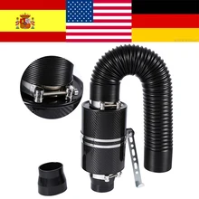 Автомобильный фильтр холодного воздуха, индукционный комплект, высокий поток воздуховодов, впускной вход, изогнутая растягивающаяся трубка, впускной индукционный шланг, комплект, универсальный