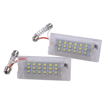 

1Pair Clear LED License Plate Number Lamp Light Fit For BMW X5 E53 X3 E83 2003 2004 2005 2006