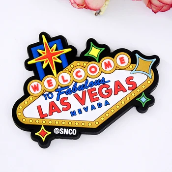 

Las Vegas Tourist Buildings Refrigerator Magnetic Sticker Souvenir Gift For DIY Home Kitchen Decoration Supplies