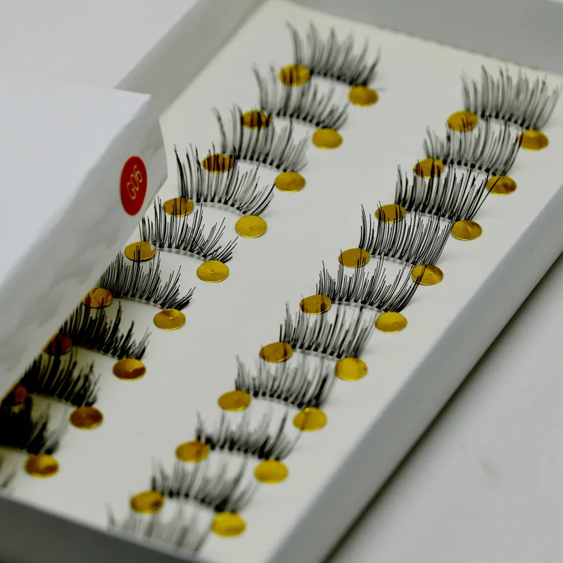 

Half Length False Eyelashes Supernatural Eye End Eyelash G06 Lengthen Realistic Face without Makeup Model