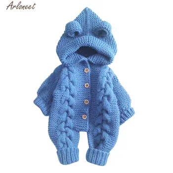 

ARLONEET Newborn Infant Baby Clothes Girl Boy Cute 3D Ear Romper Jumpsuit Playsuit Coat Autumn Winter Warm Rompers Costume