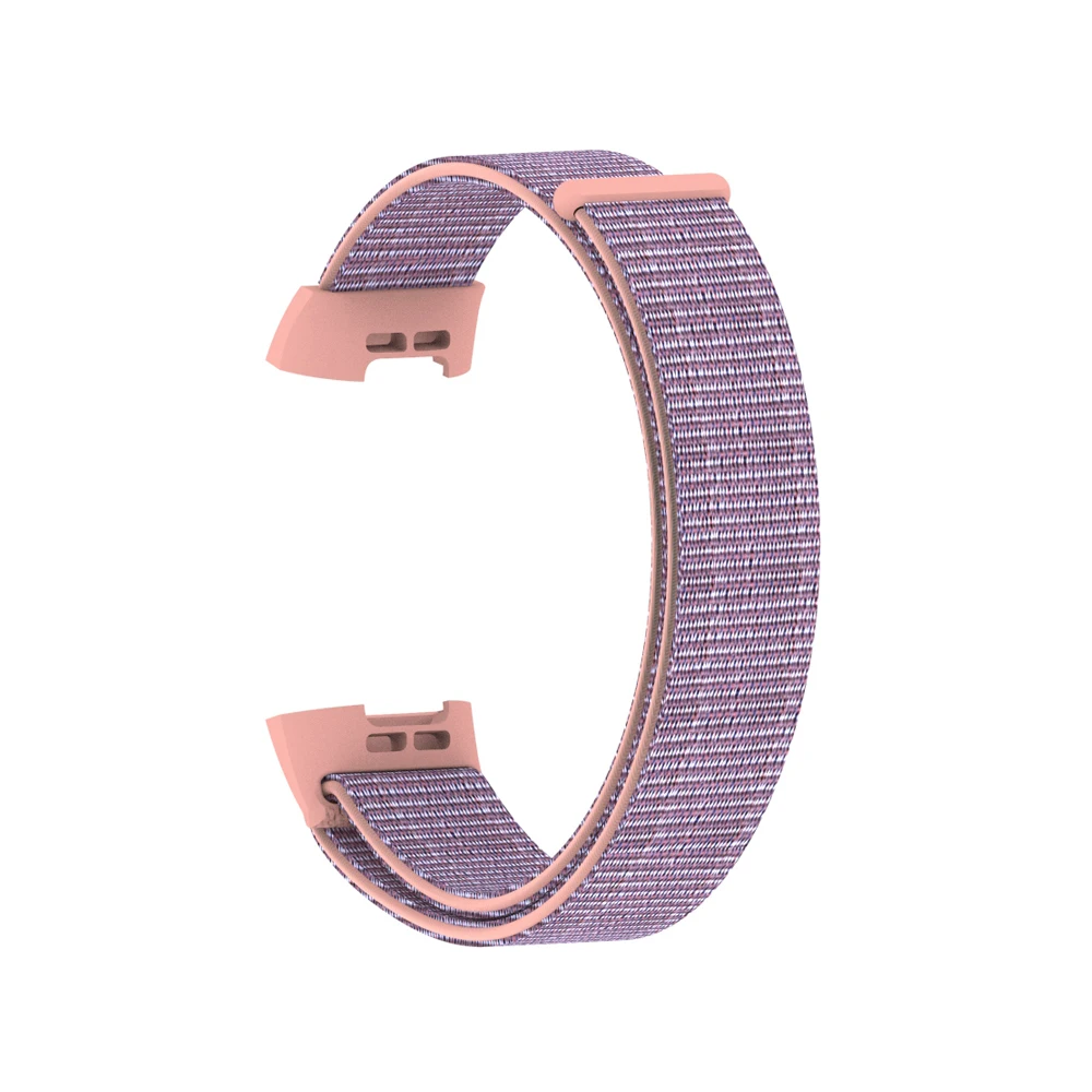 Спортивный нейлоновый ремешок на запястье для Fitbit Charge 3, мягкие тканые аксессуары для часов, сменный Браслет для Fitbit Charge 3 SE - Цвет ремешка: Sand Pink