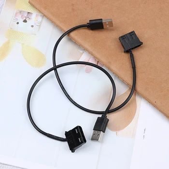 

2pcs PC Fan 4 Pin 12V To 5V USB 2.0 Connection Cable Computer Fan Power Cable Connector Adapter 4pin Fan To USB Adapter Cables